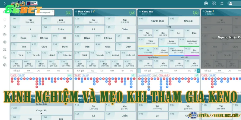 Kinh nghiệm và mẹo khi tham gia Keno